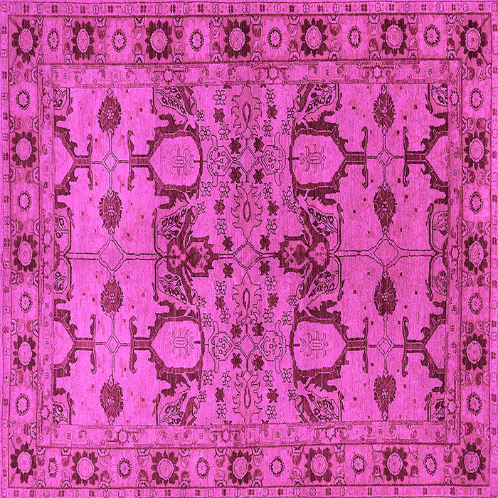 Square Oriental Pink Industrial Rug, urb3041pnk