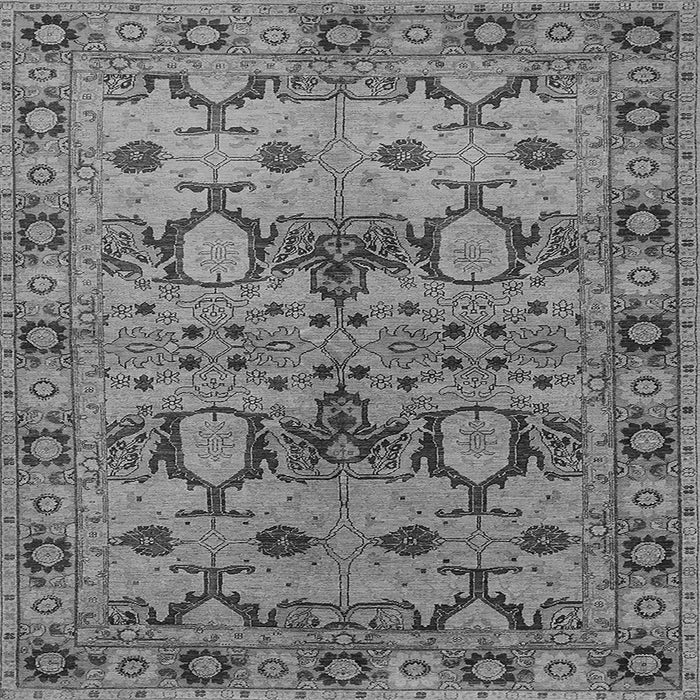 Square Oriental Gray Industrial Rug, urb3041gry
