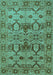 Oriental Turquoise Industrial Rug, urb3041turq