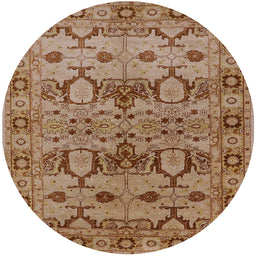 Round Machine Washable Industrial Modern Mahogany Brown Rug, wshurb3041