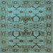 Square Oriental Light Blue Industrial Rug, urb3041lblu