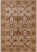 Mid-Century Modern Mahogany Brown Oriental Rug, urb3041