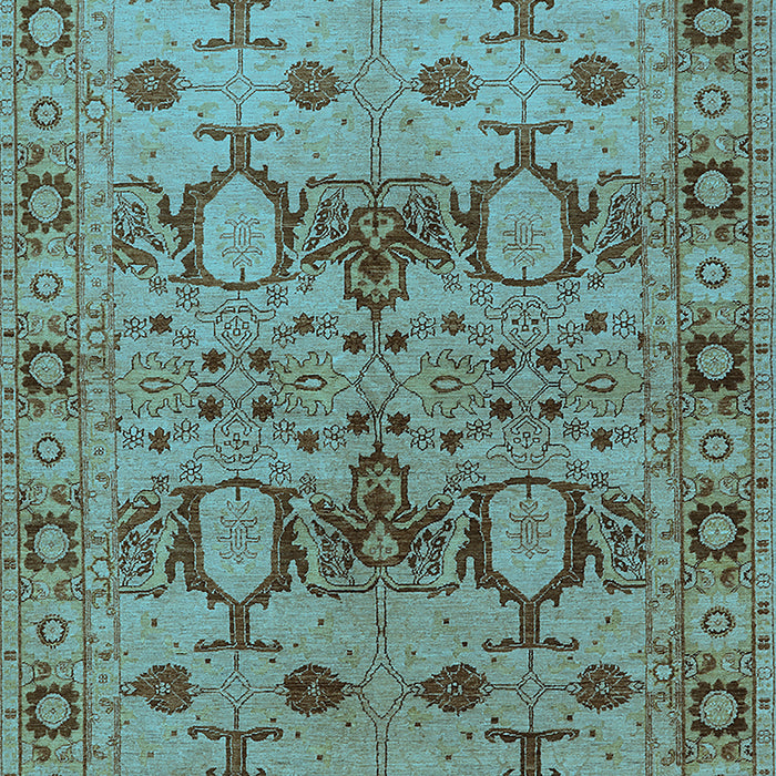 Oriental Light Blue Industrial Rug, urb3041lblu