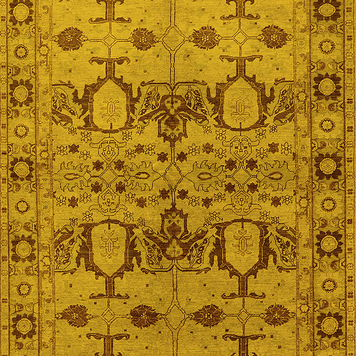 Oriental Yellow Industrial Rug, urb3041yw