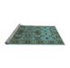 Sideview of Machine Washable Oriental Light Blue Industrial Rug, wshurb3041lblu