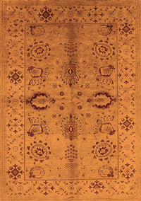 Oriental Orange Industrial Rug, urb3042org