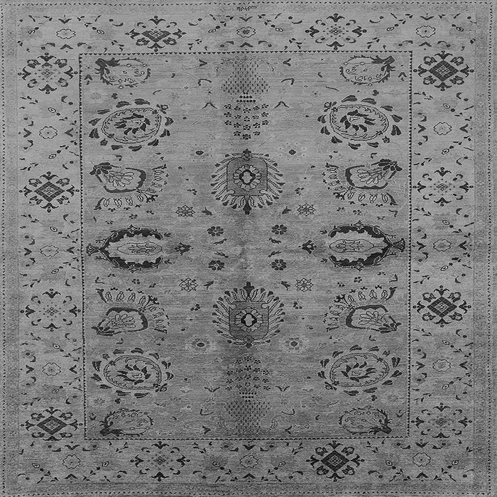 Square Oriental Gray Industrial Rug, urb3042gry