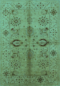 Oriental Turquoise Industrial Rug, urb3042turq