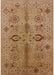 Mid-Century Modern Brown Sand Brown Oriental Rug, urb3042