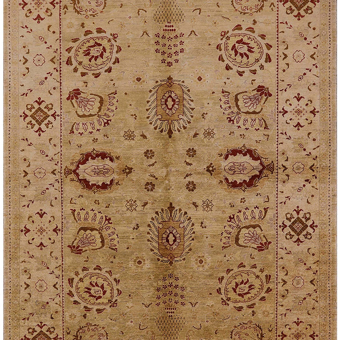 Mid-Century Modern Brown Sand Brown Oriental Rug, urb3042