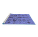 Sideview of Machine Washable Oriental Blue Industrial Rug, wshurb3042blu