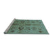 Sideview of Machine Washable Oriental Light Blue Industrial Rug, wshurb3042lblu