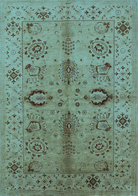 Oriental Light Blue Industrial Rug, urb3042lblu