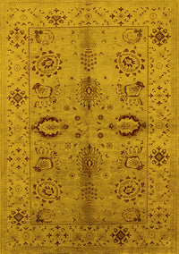 Oriental Yellow Industrial Rug, urb3042yw