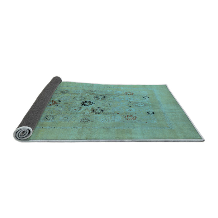 Sideview of Oriental Light Blue Industrial Rug, urb3043lblu