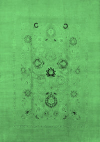 Oriental Emerald Green Industrial Rug, urb3043emgrn