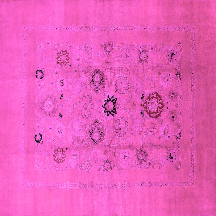 Square Oriental Pink Industrial Rug, urb3043pnk