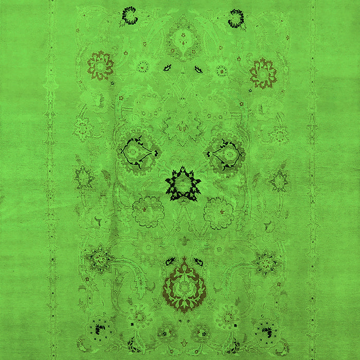 Oriental Green Industrial Rug, urb3043grn