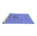 Sideview of Machine Washable Oriental Blue Industrial Rug, wshurb3043blu