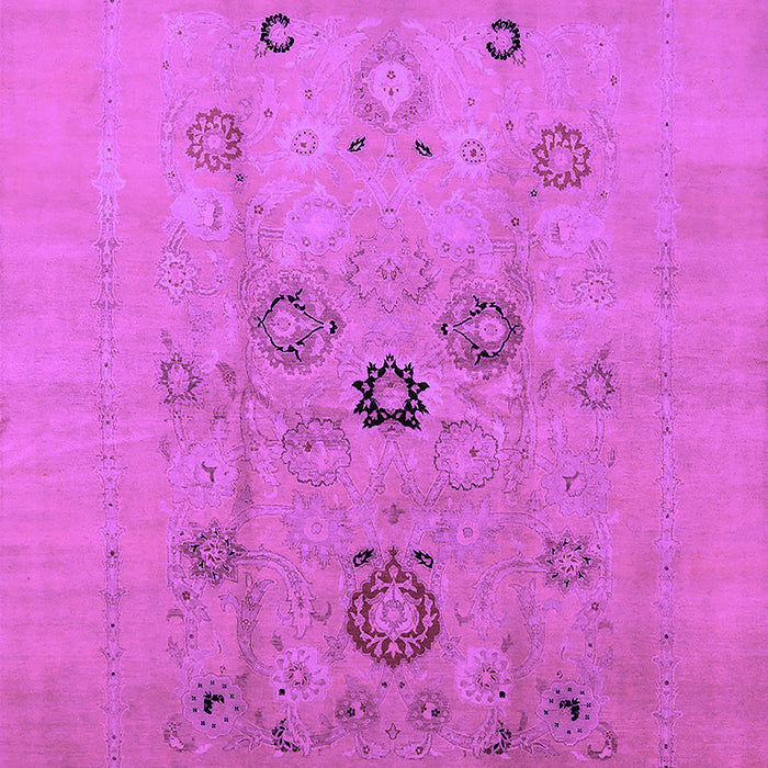 Machine Washable Oriental Purple Industrial Area Rugs, wshurb3043pur