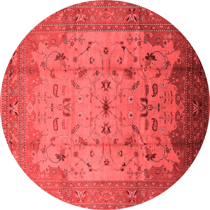 Machine Washable Oriental Red Industrial Rug, wshurb3044red