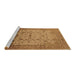 Sideview of Machine Washable Oriental Brown Industrial Rug, wshurb3044brn