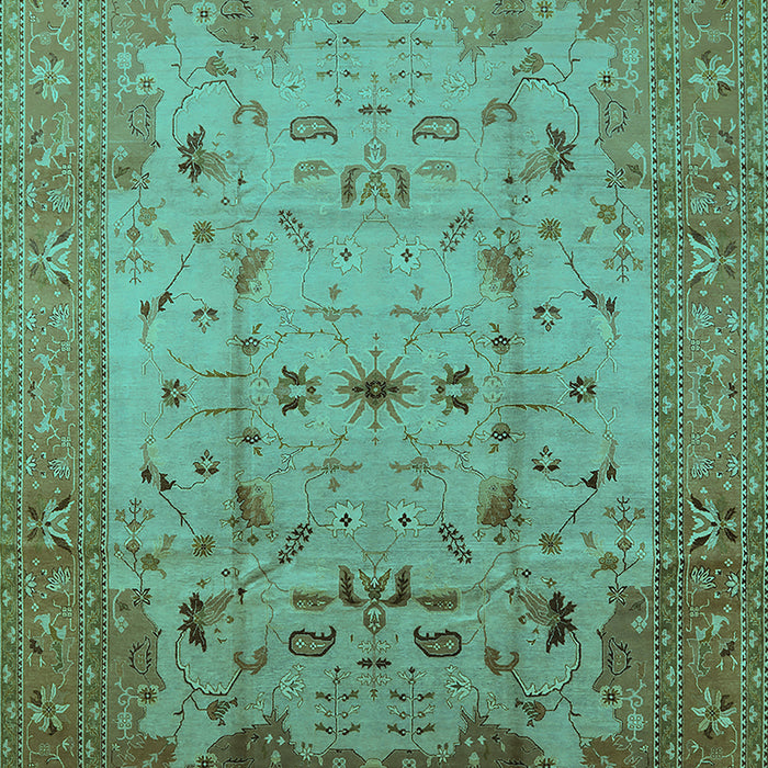 Oriental Turquoise Industrial Rug, urb3044turq