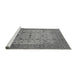 Sideview of Machine Washable Oriental Gray Industrial Rug, wshurb3044gry