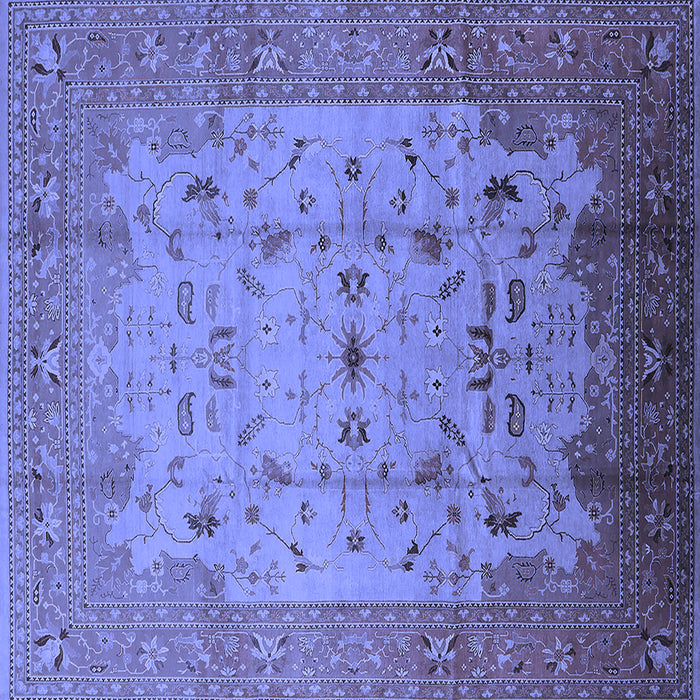 Square Oriental Blue Industrial Rug, urb3044blu