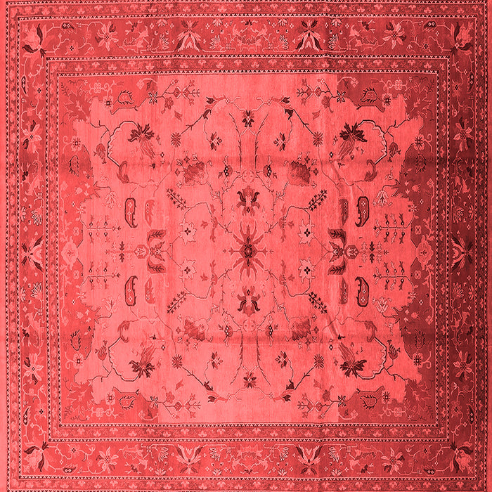 Machine Washable Oriental Red Industrial Rug, wshurb3044red
