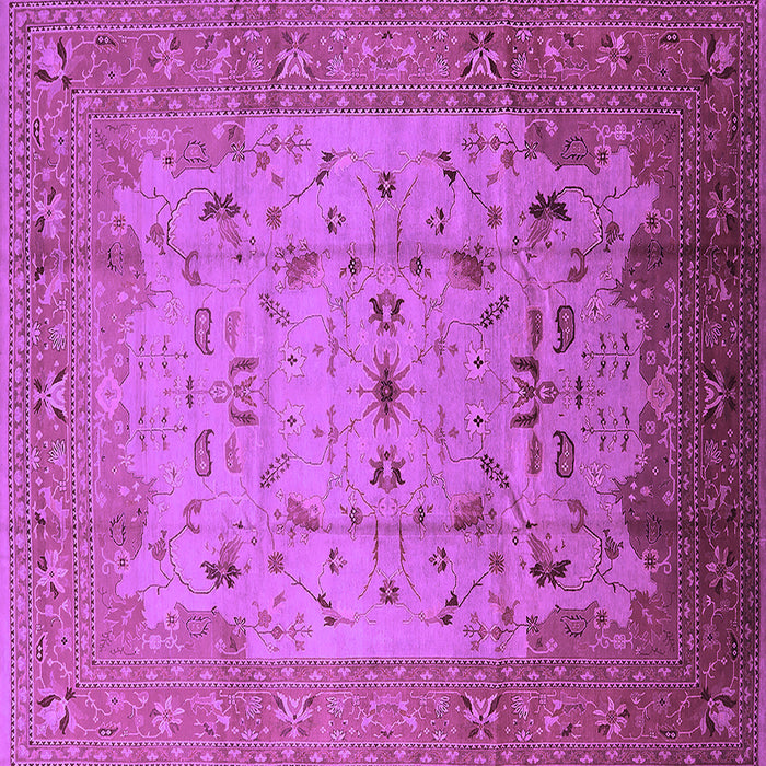 Square Oriental Purple Industrial Rug, urb3044pur