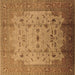 Square Oriental Brown Industrial Rug, urb3044brn