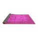 Sideview of Oriental Pink Industrial Rug, urb3044pnk