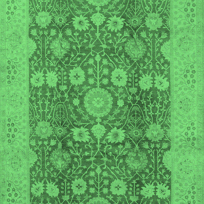 Oriental Emerald Green Industrial Rug, urb3045emgrn