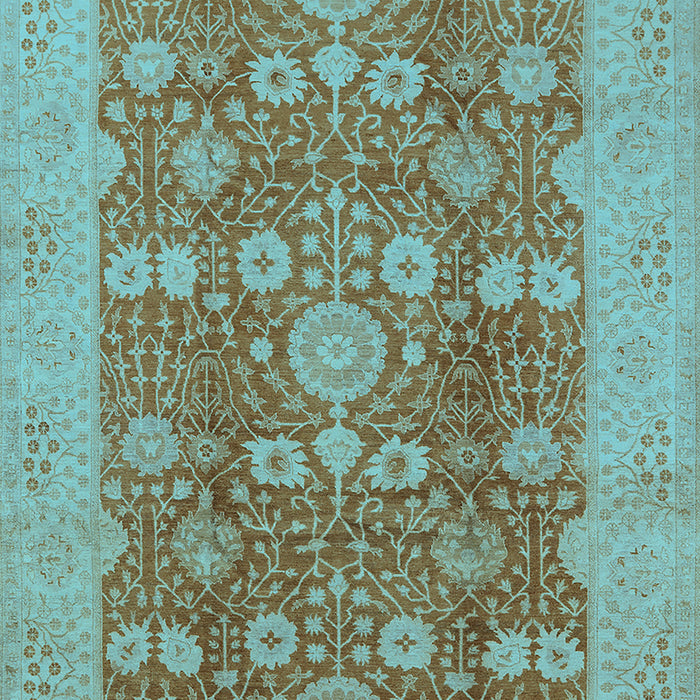 Oriental Light Blue Industrial Rug, urb3045lblu