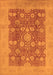 Oriental Orange Industrial Rug, urb3045org