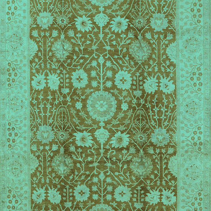 Oriental Turquoise Industrial Rug, urb3045turq