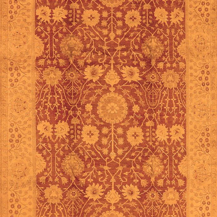 Machine Washable Oriental Orange Industrial Area Rugs, wshurb3045org