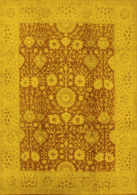 Oriental Yellow Industrial Rug, urb3045yw