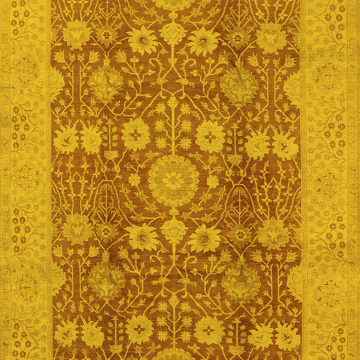 Oriental Yellow Industrial Rug, urb3045yw