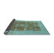 Sideview of Oriental Light Blue Industrial Rug, urb3045lblu