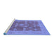 Sideview of Machine Washable Oriental Blue Industrial Rug, wshurb3045blu