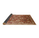 Sideview of Mid-Century Modern Brown Sand Brown Oriental Rug, urb3046