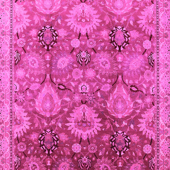 Machine Washable Oriental Pink Industrial Rug, wshurb3046pnk