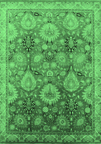 Oriental Emerald Green Industrial Rug, urb3046emgrn