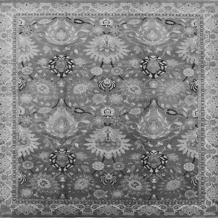 Square Oriental Gray Industrial Rug, urb3046gry