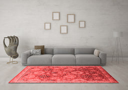 Industrial Red Washable Rugs