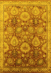 Oriental Yellow Industrial Rug, urb3046yw