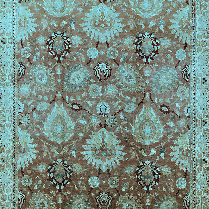 Oriental Light Blue Industrial Rug, urb3046lblu