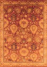 Oriental Orange Industrial Rug, urb3046org